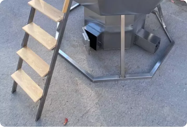 Подставка чана должна быть надежной.