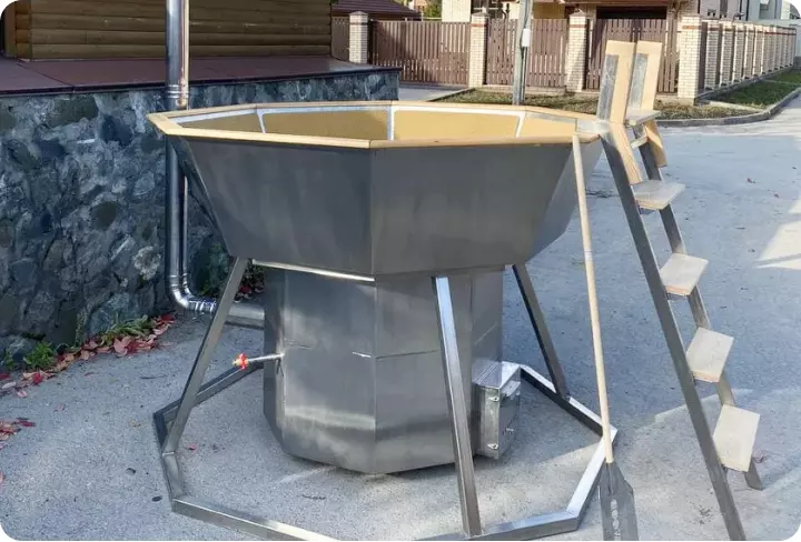 Печь для банного чана должна быть «закрытого типа».